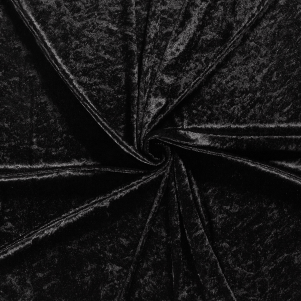 Tissus Panne De Velours Noir – Image 3