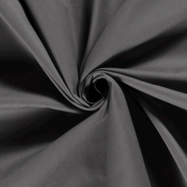Tissus Coton Uni Anthracite
