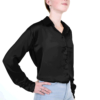 Tissus Satin Uni Noir – Image 5