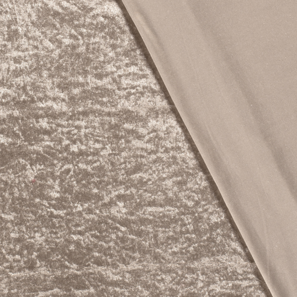Tissus Panne De Velours Beige – Image 4