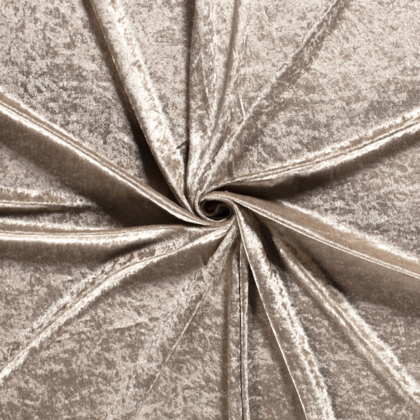 Tissus Panne De Velours Beige – Image 3