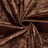 Tissus Panne De Velours Marron Foncé