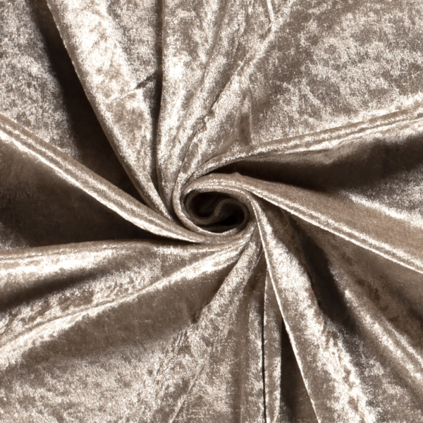 Tissus Panne De Velours Beige