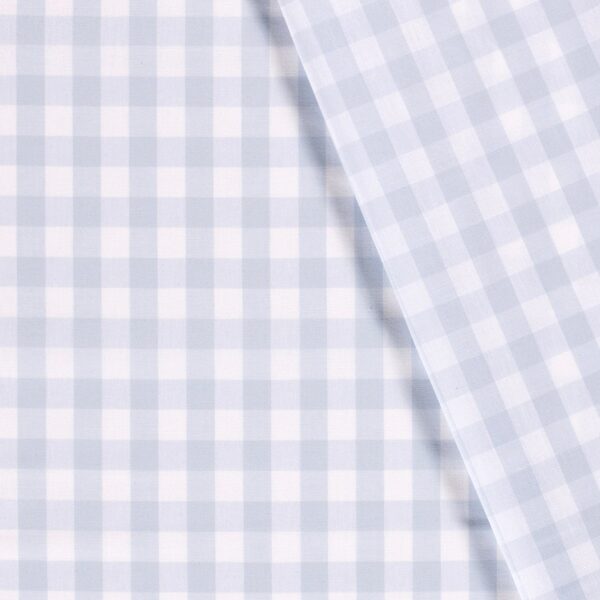 Tissus Coton Vichy Bleu ciel – Image 4