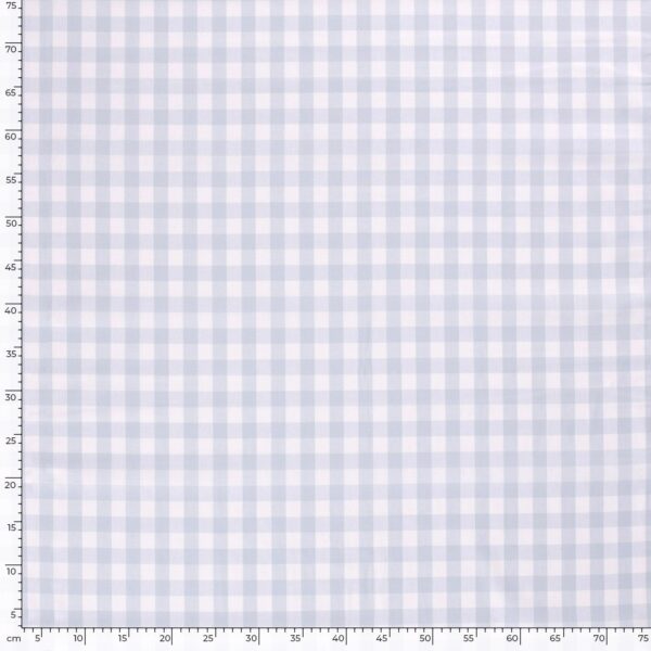Tissus Coton Vichy Bleu ciel – Image 5