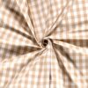 Tissus Coton Vichy Camel