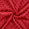 Tissus Minky Rouge cerise – Image 3
