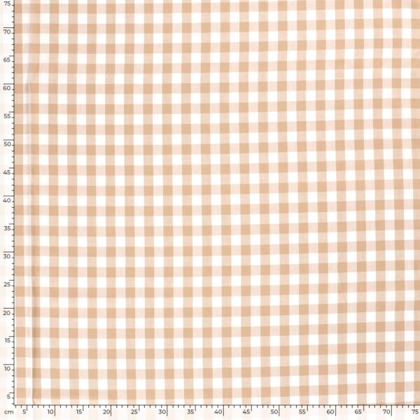 Tissus Coton Vichy Camel – Image 5