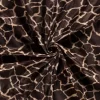 Fourrure Imprimé Velboas Girafe Marron Foncé